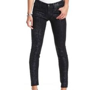 NWT Black Lace Coated Print Pants Sz 3